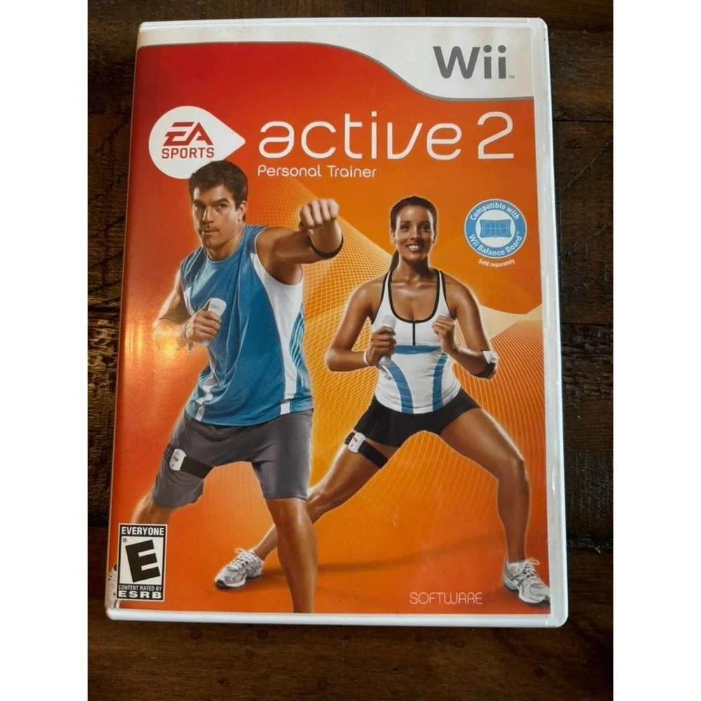 EA Sports Active 2 Personal Trainer Nintendo Wii Game White Fitness Exercise